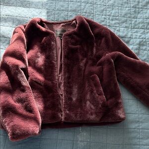 Sanctuary Deep Burgundy Teddy Jacket